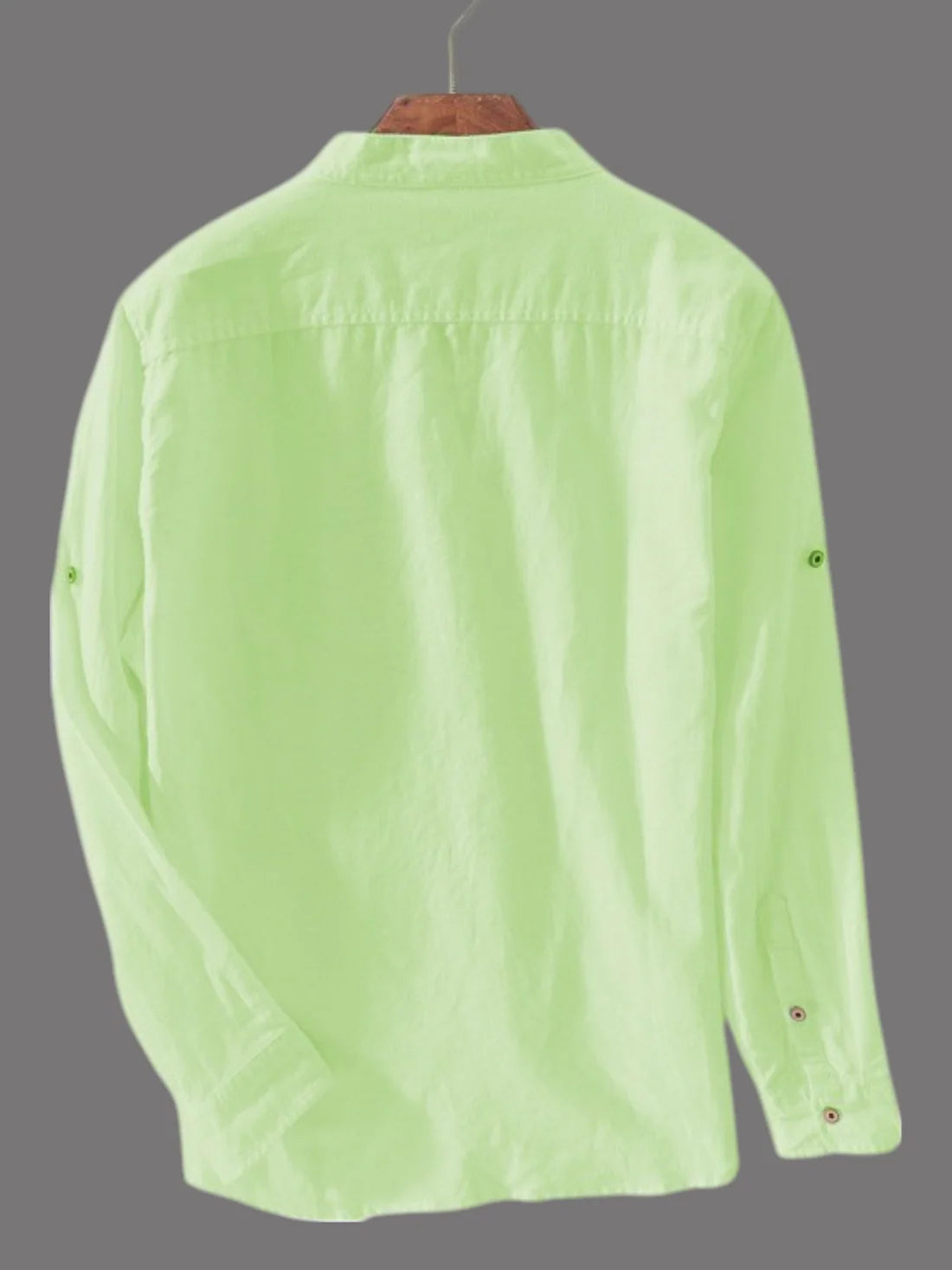 #A Men Cotton Long Sleeve Casual Shirt