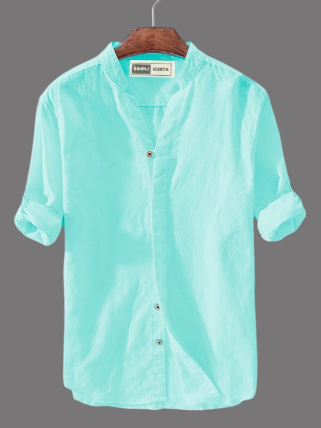#A Men Cotton Long Sleeve Casual Shirt
