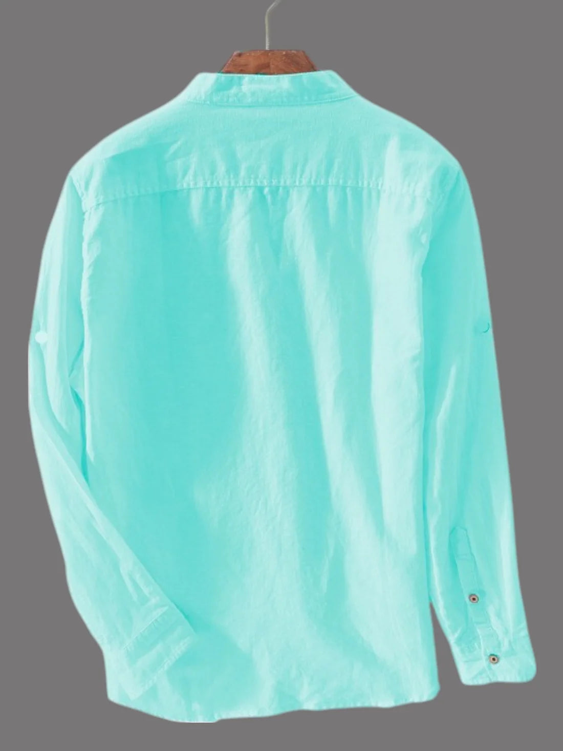 #A Men Cotton Long Sleeve Casual Shirt