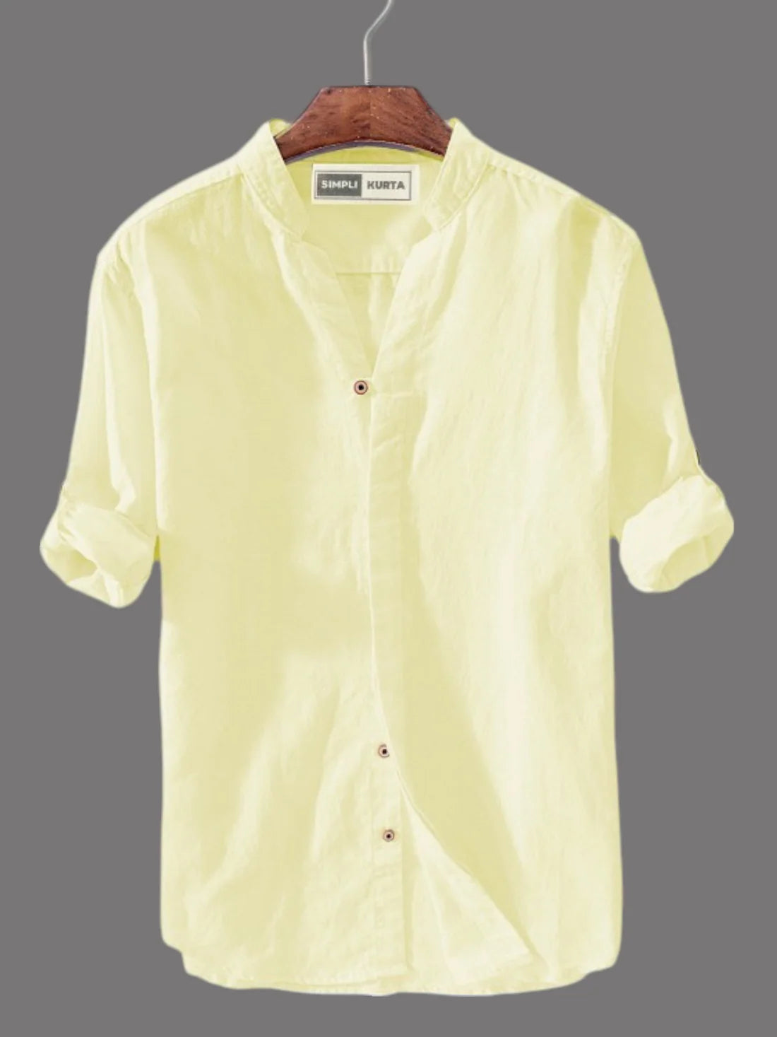 #A Men Cotton Long Sleeve Casual Shirt