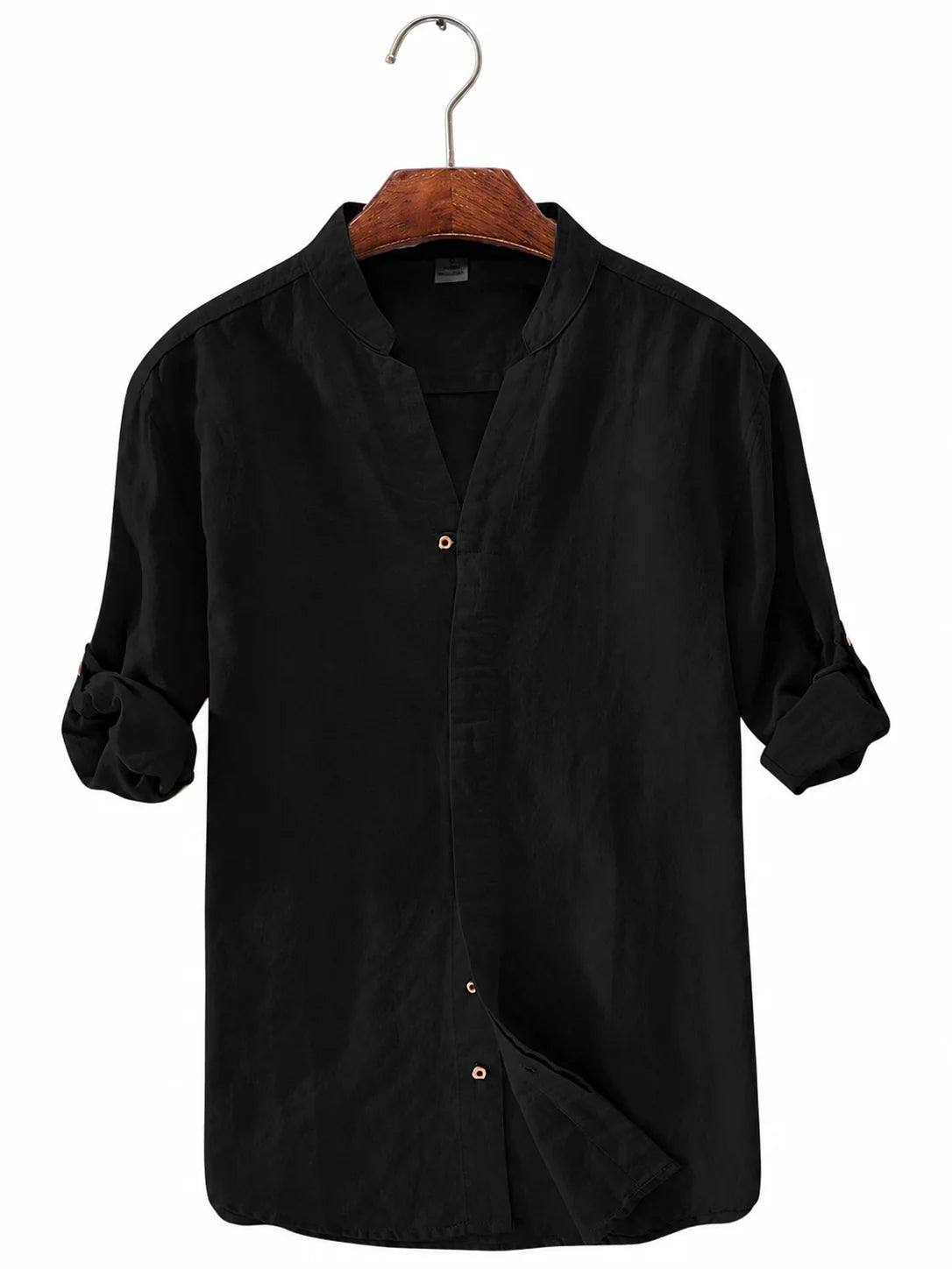 #A Men Cotton Long Sleeve Casual Shirt