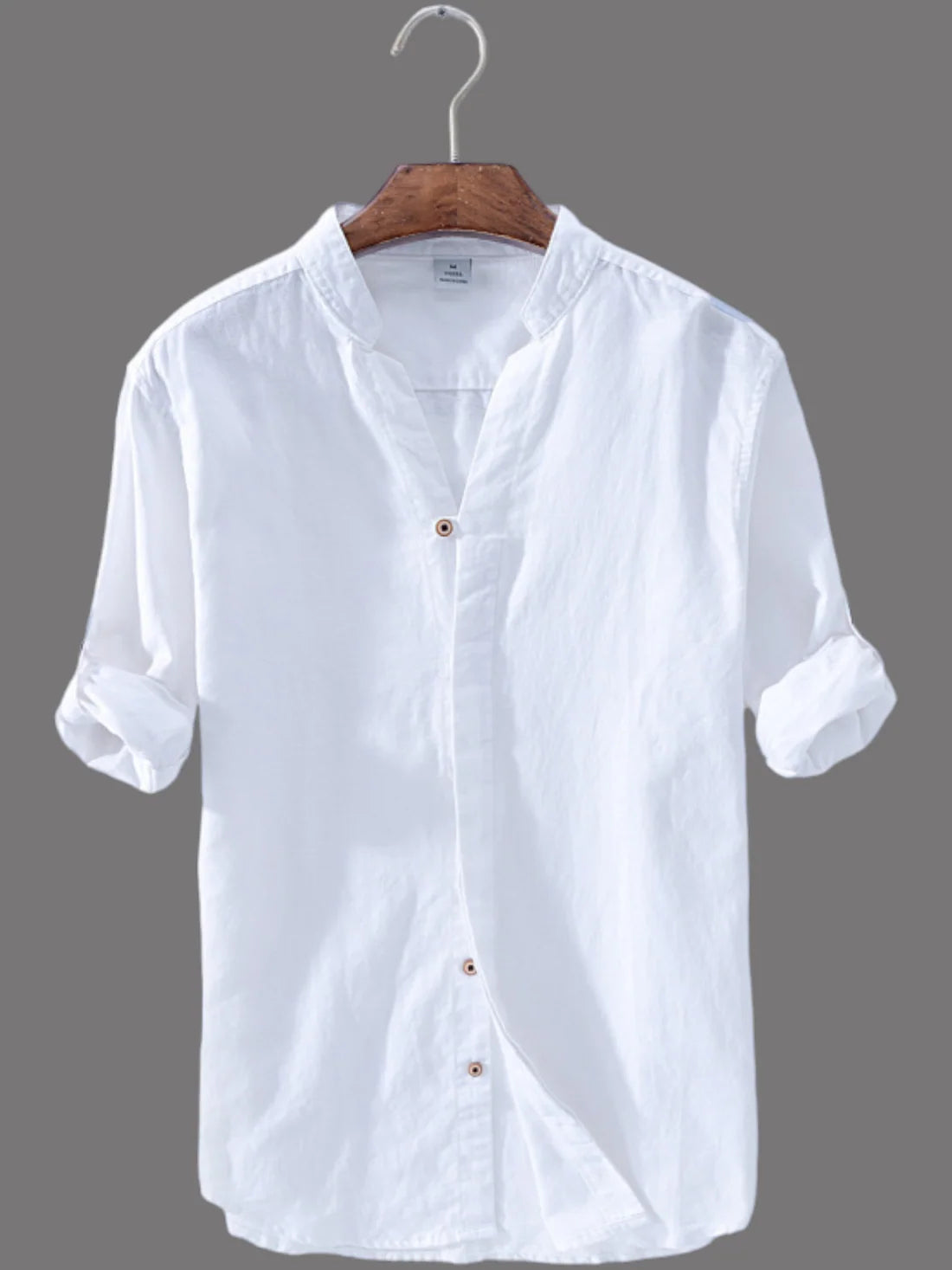 #A Men Cotton Long Sleeve Casual Shirt