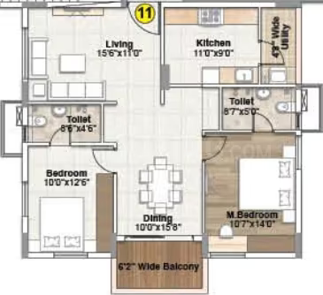 Oorjita Vedant ₹93.81 L - 98.09 L 2BHK
