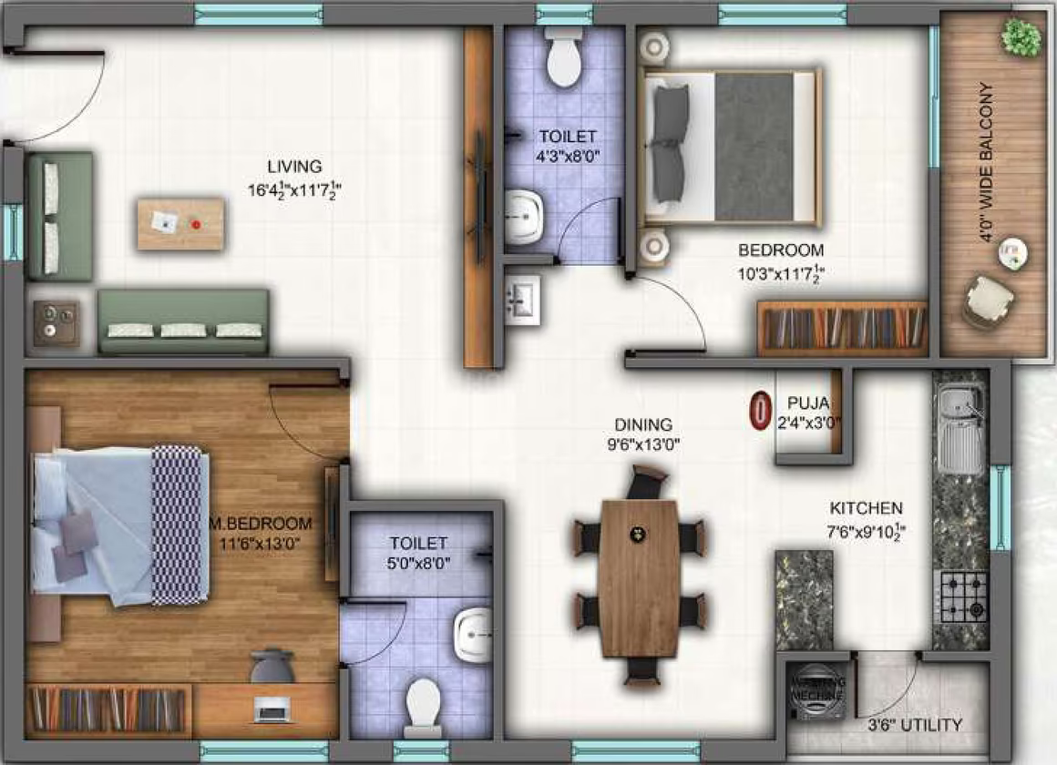 Sunyuga Vista Block A ₹55.2 L - 85.1 L 2BHK