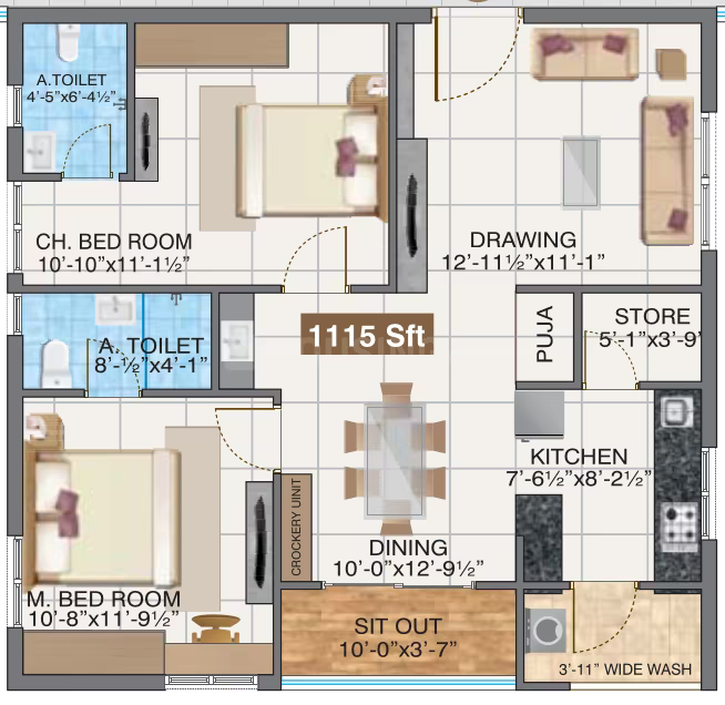 Hallmark Sunnyside ₹84.73 L - 1.48 Cr 2BHK