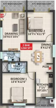 Signifa Signature ₹59.3 L - 83.1 L 2BHK