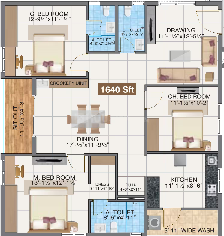 Hallmark Sunnyside ₹84.73 L - 1.48 Cr 2BHK