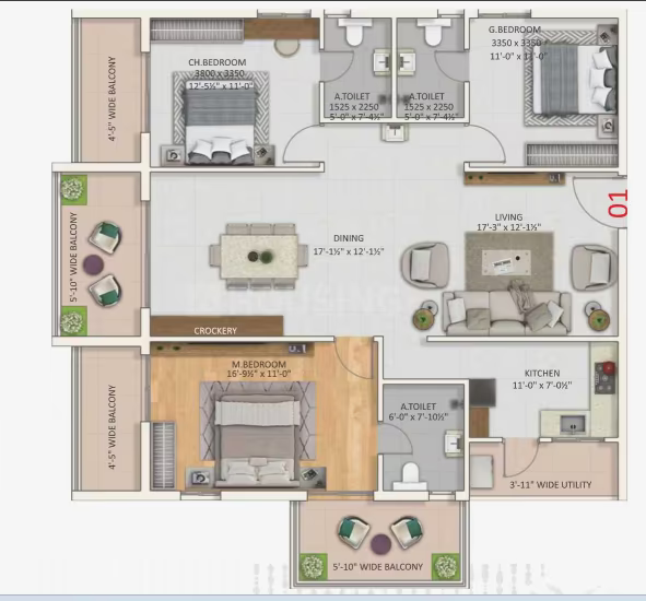 Risinia The Twinz ₹73.8 L - 1.22 Cr 2BHK