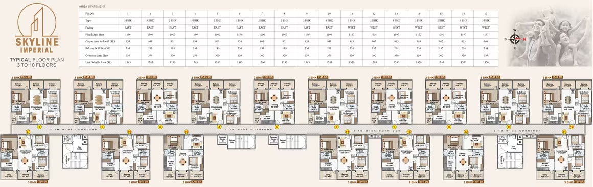 Skyline Imperial ₹45.15 L - 54.25 L 2BHK