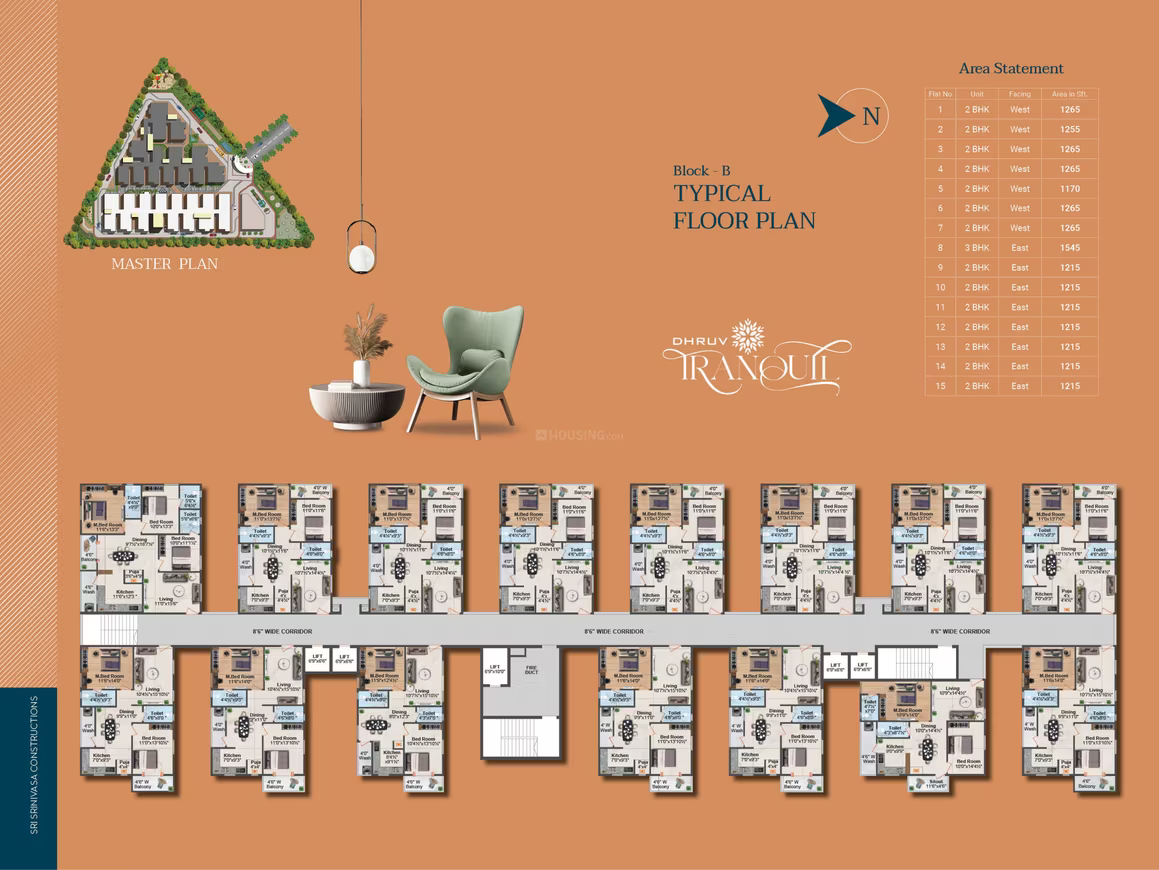 Sri Srinivasa Dhruv Tranquil ₹52.8 L - 82.9 L 2BHK