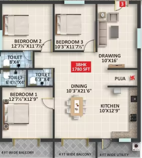 Signifa Signature ₹59.3 L - 83.1 L 2BHK