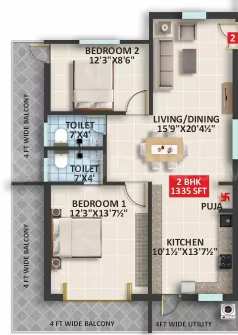 Signifa Signature ₹59.3 L - 83.1 L 2BHK