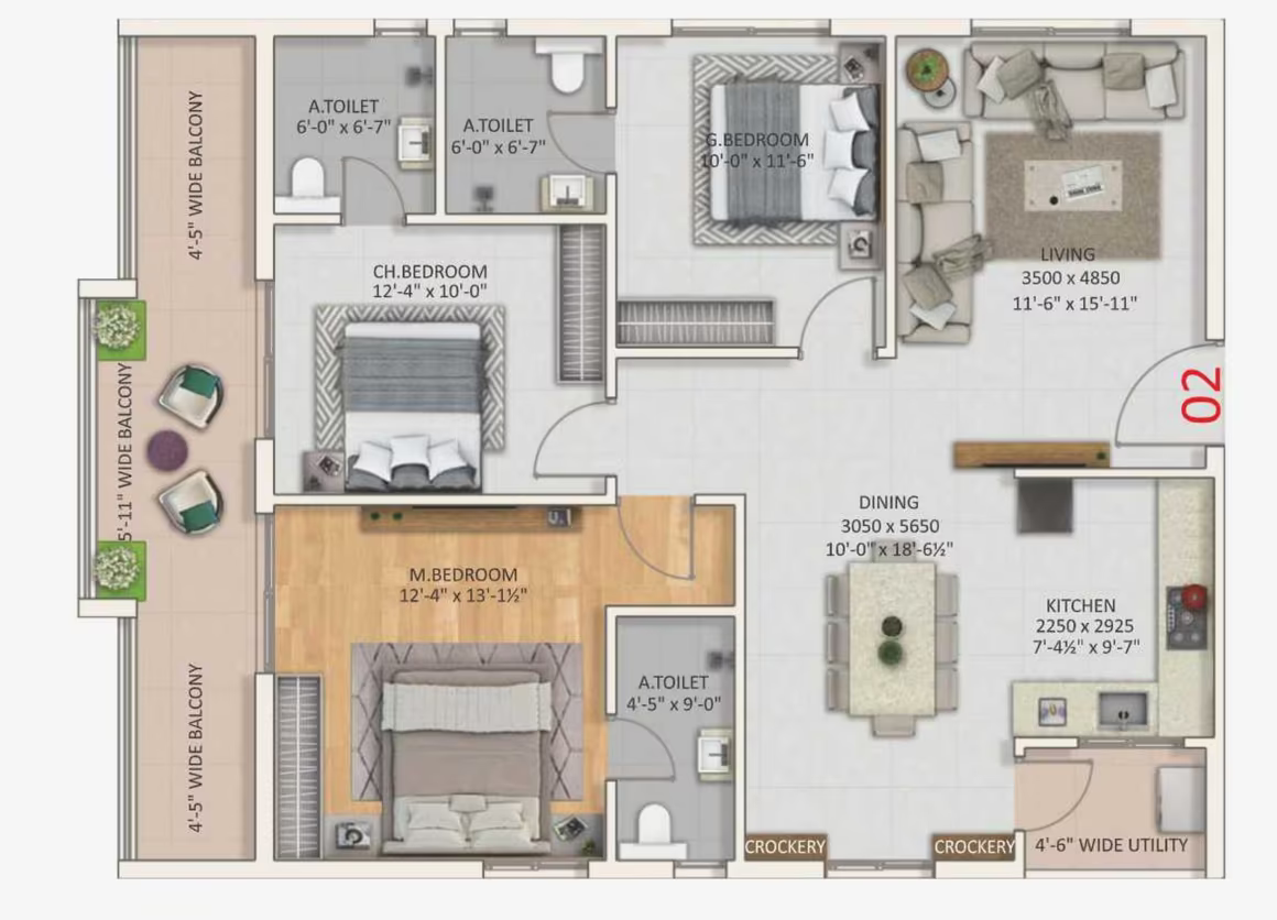 Risinia The Twinz ₹73.8 L - 1.22 Cr 2BHK