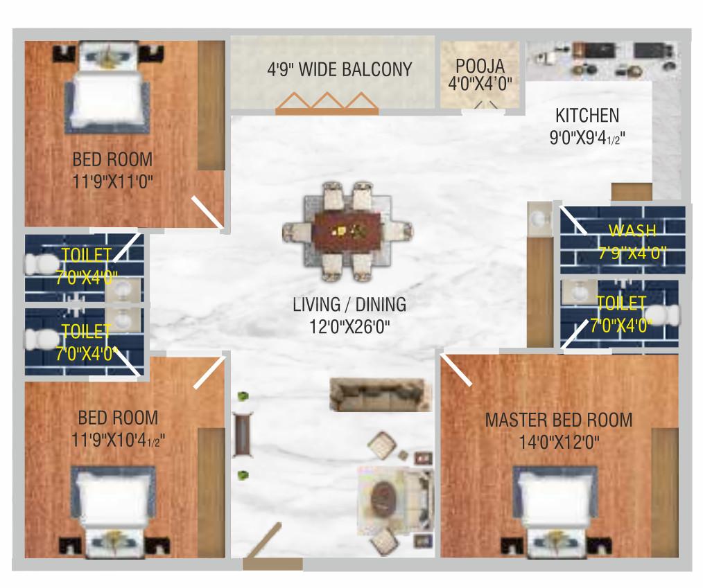 Vijaya Bheri Arcade ₹32.4 L - 38.7 L 2BHK