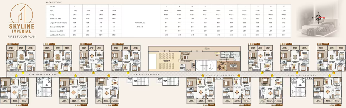Skyline Imperial ₹45.15 L - 54.25 L 2BHK