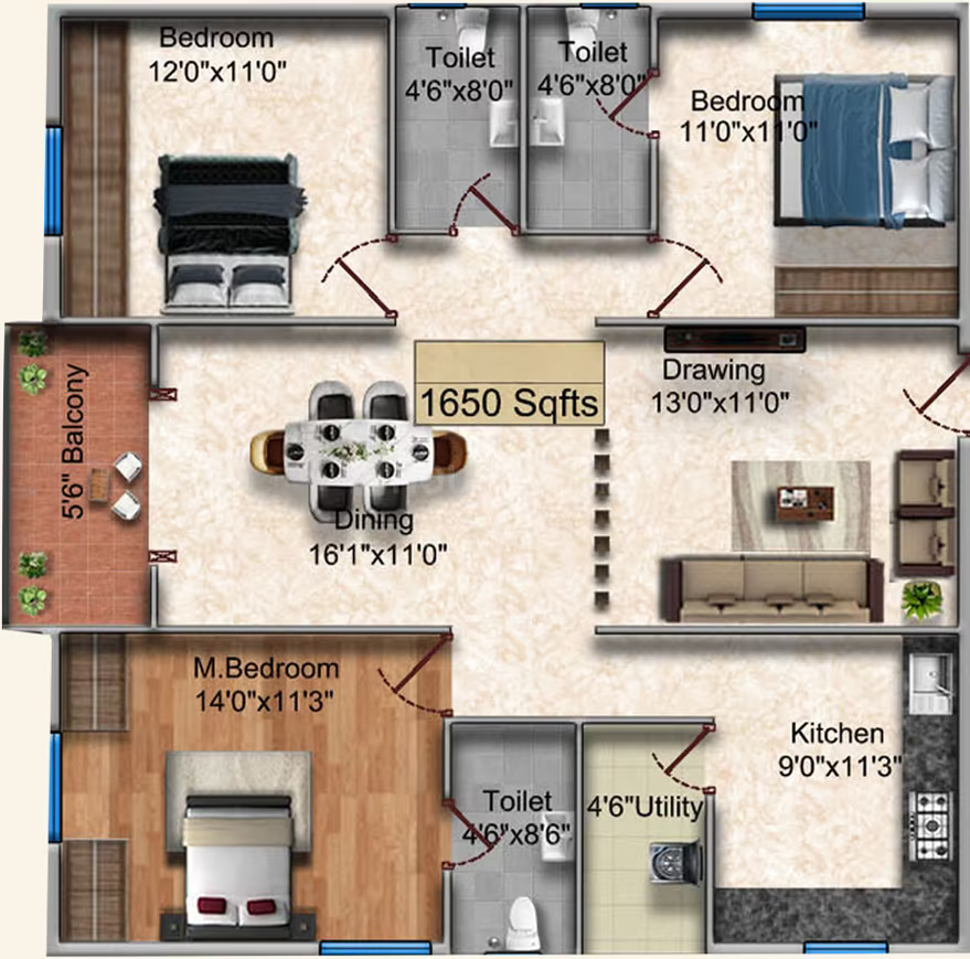 Bliss One ₹61.62 L - 1.04 Cr 2BHK