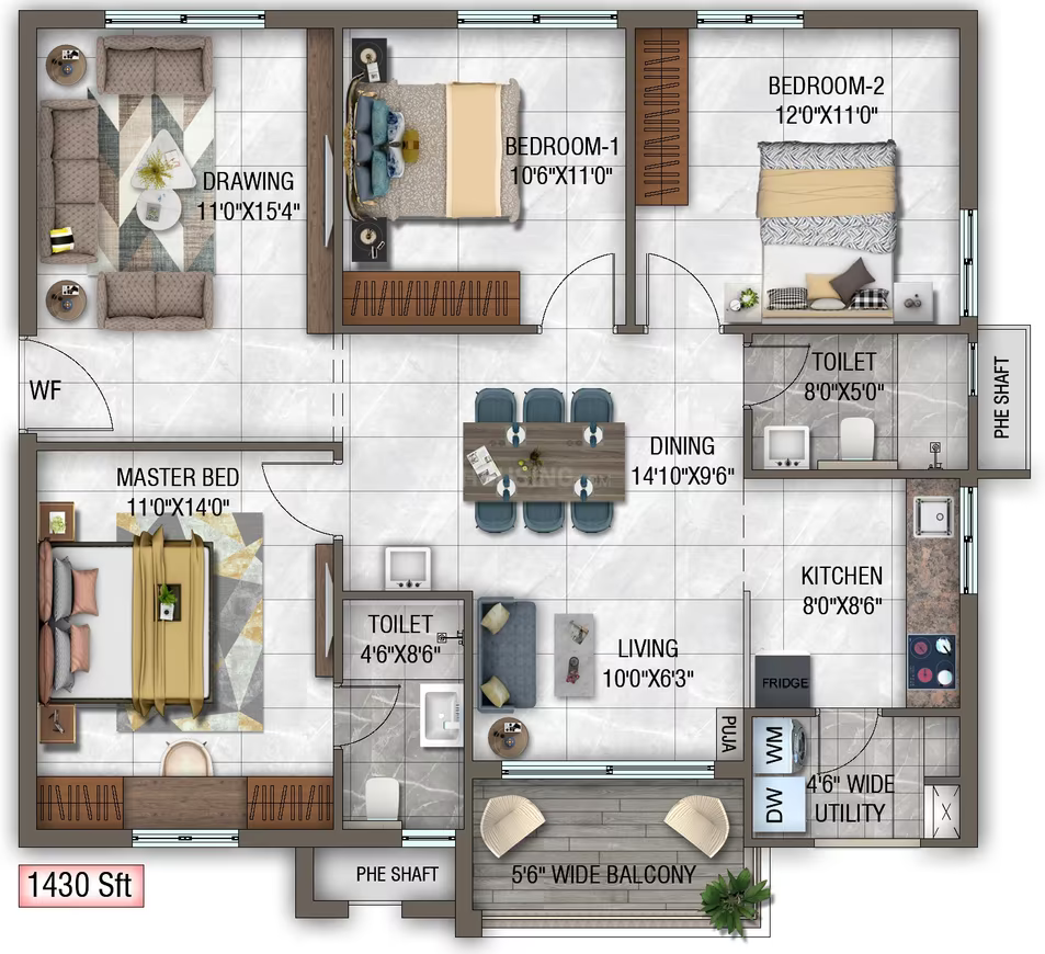 GHR Callisto ₹76.5 L - 82.9L  2 BHK
