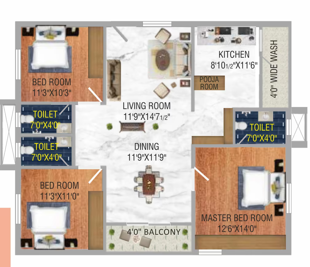 Vijaya Bheri Arcade ₹32.4 L - 38.7 L 2BHK