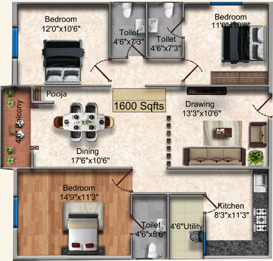 Bliss One ₹61.62 L - 1.04 Cr 2BHK