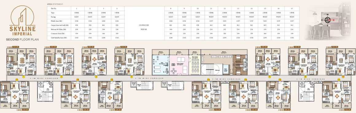 Skyline Imperial ₹45.15 L - 54.25 L 2BHK