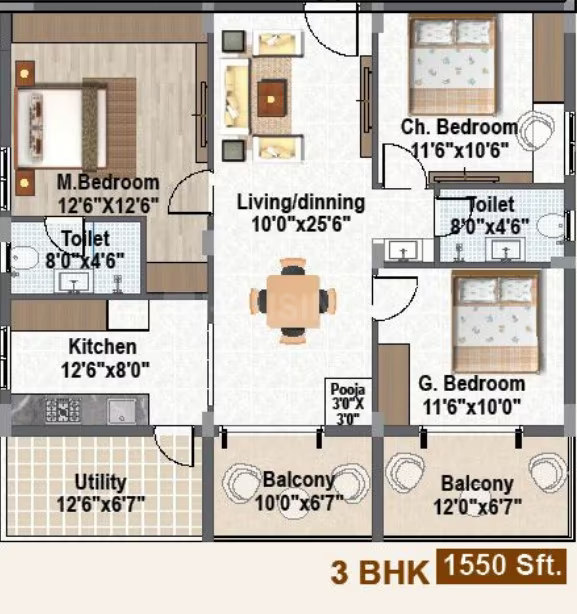 Skyline Imperial ₹45.15 L - 54.25 L 2BHK