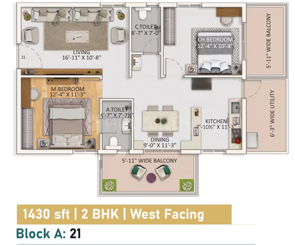 Risinia The Twinz ₹73.8 L - 1.22 Cr 2BHK