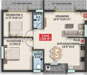 Signifa Signature ₹59.3 L - 83.1 L 2BHK