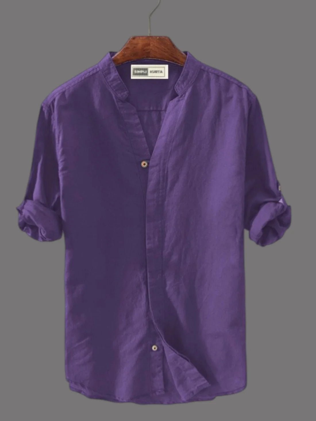 #A Men Cotton Long Sleeve Casual Shirt
